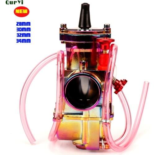 Colorful PWK Carburetor Motorcycle 2/4T Engine Scooters Dirt Bike ATV 28 30 32 34mm with Power Jet Racing Motor For 125 To 250CC