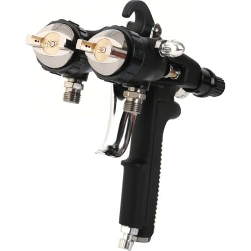 Double Nozzle Chrome Gun Dual Head Spray Gun 2021 new type