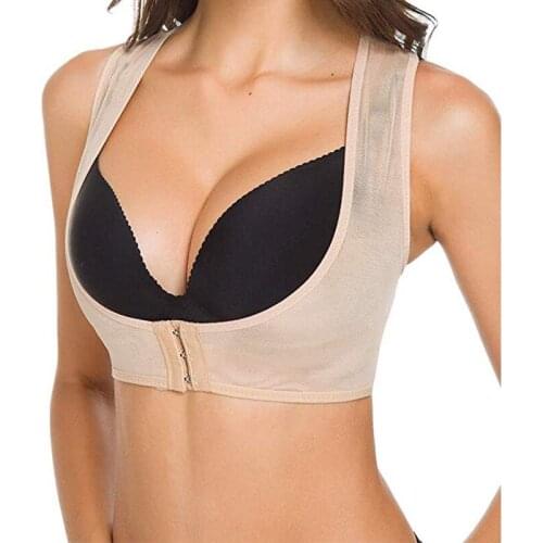 Chest Brace Up for Women Posture Corrector Shapewear Tops Breast Support Vest Bra Ladies Posture Corrector Tops Body Shaper
