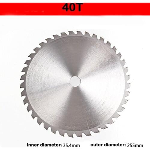 Circular Grass Trimmer Mower Brush Cutter Lawn Mower Accessories Alloy 40T/60T/80T Blade 255mm Outer Diameter Garden Power Tools