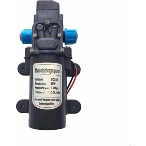 DC 12V/24V 80W Micro Diaphragm Water Pump Self-priming Booster Pump Automatic Switch 330L/H For Home garden