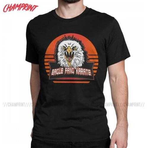Men Eagle Fang Karate Cobra Kai T Shirt The Karate Kid Cotton Clothing Unique Short Sleeve Crewneck Tee Shirt Gift Idea T-Shirts