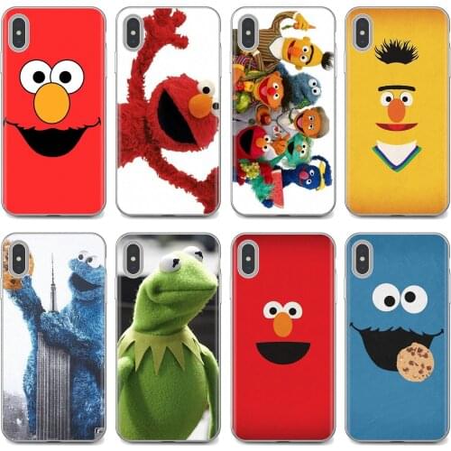 Soft Cover Bag For Huawei Y6 Y5 2019 For Xiaomi Redmi Note 4 5 6 7 8 Pro Mi A1 A2 A3 6X 5X 7A Cartoon Sesame Street Frog monkey