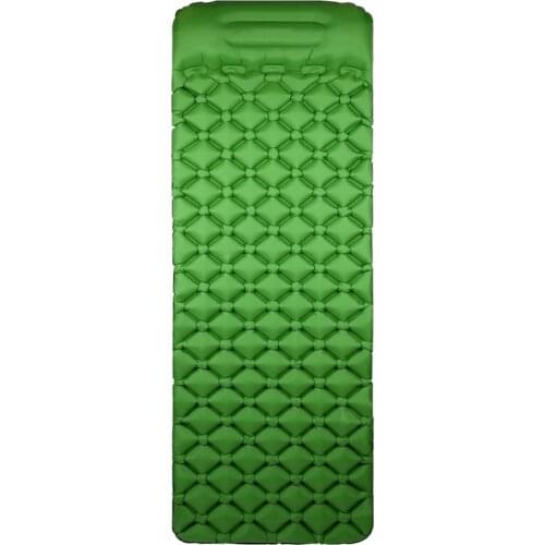 Single Camping Pad with Pillow Lightweight Compact Air Pad Lightweight Portable Air Mattress for Tent Backpacking Hiking
