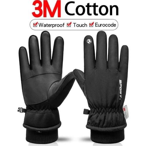 Autumn Winter Men Women Gloves TouchScreen Waterproof Windproof Gloves Outdoor Sports Warm Cycling Snow Ski Gloves Full Finger