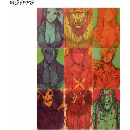 Anime Kraft Paper Poster Home Decoration Wall Painting Core 50.5x35cm