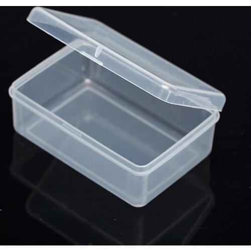 Plastic Small Storage Box Clear Storage Organizer Collection Container Memory Card Cases Coin Jewelry Electronic Parts Gift Box