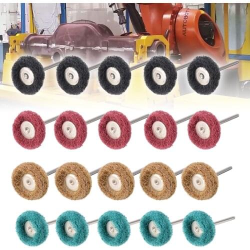 Prcatical 20pcs/set Abrasive Polishing Wheel Sanding Buffing Pad Multifunctional Grinding Heads 3x25mm Mayitr New