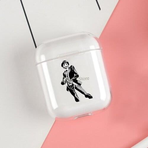 High rise invasion sniper mask Clear Cases For Apple Airpods 1 2 Earphone Bluetooth Wireless Cover For Airpods 2 1 Coque