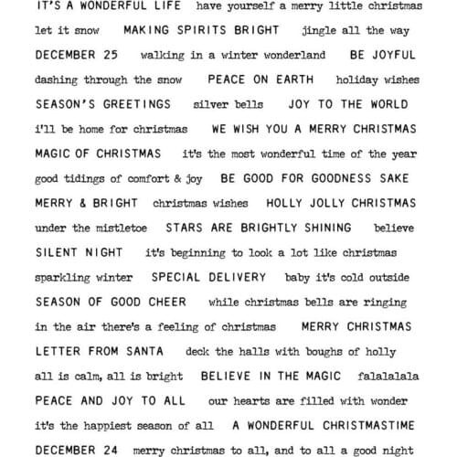 Clear Stamps Words Sentence Wonderful Life Merry Christmas Making Spirits For DIY Scrapbook Photo Album Craft Card 2021 New