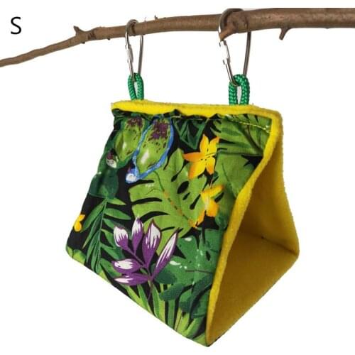 Bird Nest Hanging Cage Tent for Small Pets Parrot Hammock Parakeet Lovebird Nest Perch Stand Swing