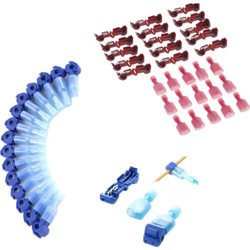 Wire Cable Connectors Terminals Crimp Scotch Lock Quick Splice Electrical Car Audio Kit Tool Set 30PCS(15set)