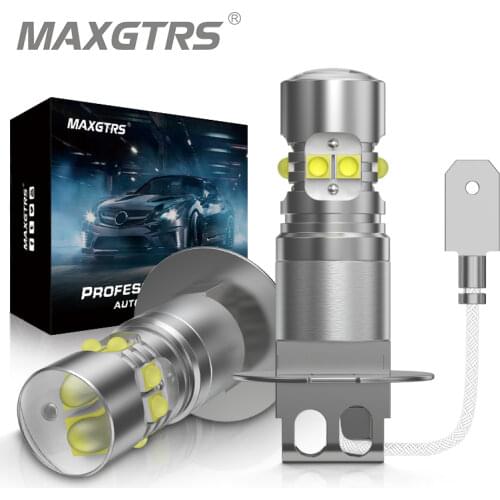 2PCS H27W/2 H27W/1 H27 Led 880 881 H1 H3 Led Bulb H27W 1600LM 6000K White Car Fog Light Driving Day Running Lamp Auto 12V