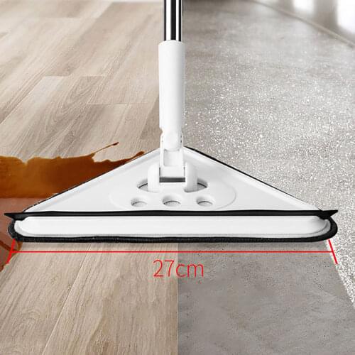 Triangle Mop for Washing Glass Ceiling Dust Cleaning Squeegee Kitchen Wall Flat Floors Windows Telescopic Wiper Brush Household