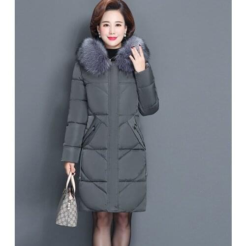 Plus Size Winter Jacket Women Hooded Fur Collar Parka Long Womens Down Cotton Coat Female Casual Thicken Warm Outerwear 5XL 6XL