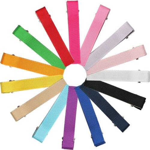 30pcs 15Pairs 2.4inch Hair Clips For Girls Mini Clips Children Metal Hair Clip Colorful Hair Accessories For Hair Bows HC002