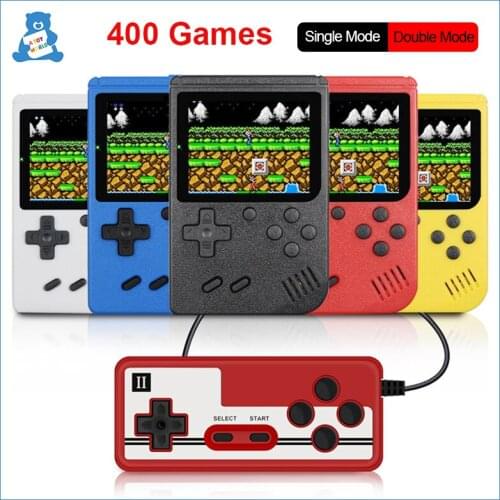 400 Games Retro Video Game Classic Console Toys 8-Bit 3.0Inch Color LCD Game Player Portable Mini Handheld Game Machine for Kids
