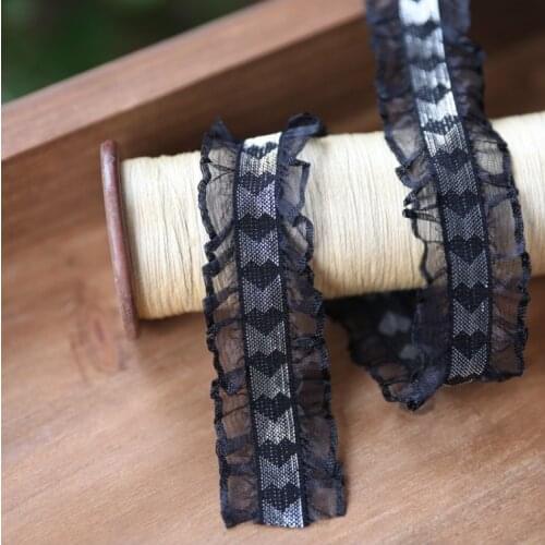 5 Meters/lot 2.5cm Width High Quality Elastic Lace Ribbon Stretch Lace Trim Sewing DIY Garment Clothes Accesories
