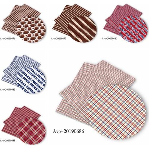 50*150cm New Stripe Foot Ball Cartoon Pattern Printed Leather Polyster Cotton Liverpool Bullet Fabric for DIY Handmade By Yards