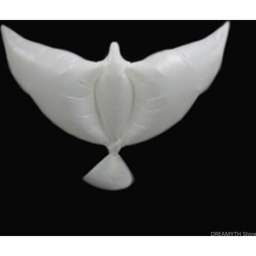 500pcs/lot white bio dove pigeons bird helium balloons wedding/party event decorations size 105*45cm