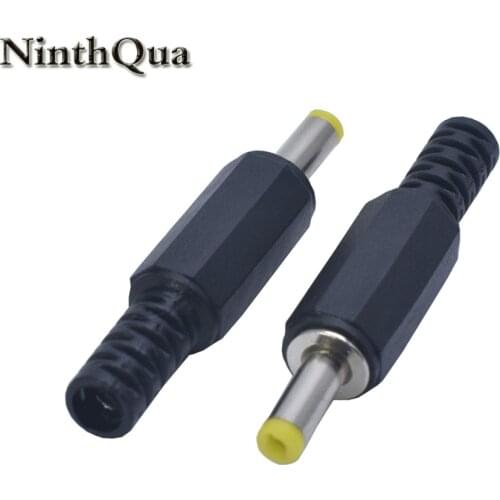 NinthQua 2/5/10PCS Black 4.0mm x 1.7mm DC Power Male Plug Jack Adapter 4.0*1.7 jack For Laptop Socket Outlet Plug DIY