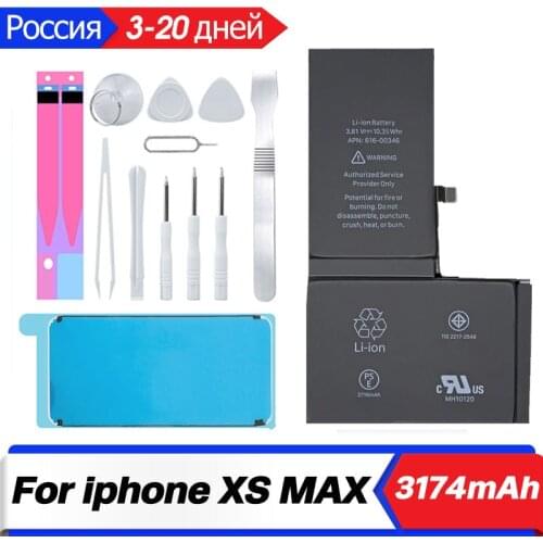 XDOU Phone Battery For iPhone XS MAX XSMAXWith Free Repair Tools Kit 3174mAh Original High Capacity Bateria Replacement