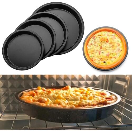 6-10Inch Carbon Steel Non-stick Pizza Pan Cake Tray Mold Bread Baking Pan Pizza Plate Dishes Bakeware Home & Kitchen