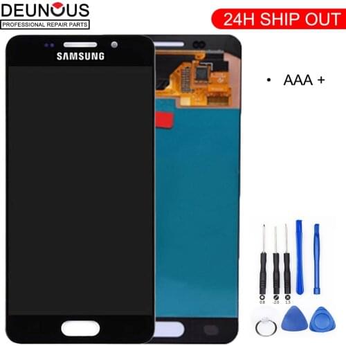 Original 4.7'' SUPER AMOLED For SAMSUNG Galaxy A3 2016 A310 A310F A3100 LCD Display Touch Screen Digitizer Assembly