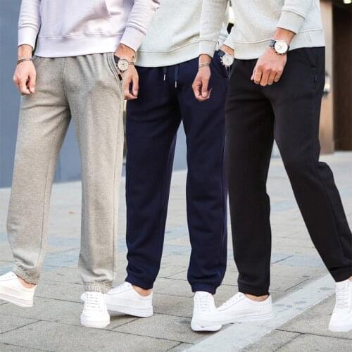 Mens Homewear sweatpants cotton Sleep Bottoms trousers Loose simple solid Pajamas spring fitness pants