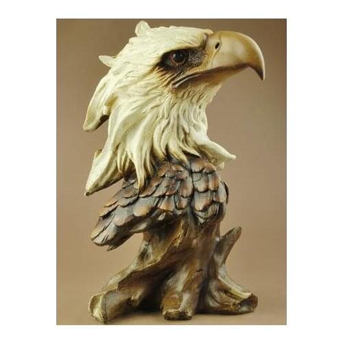 A European resin home ornaments resin eagle head living room desk decoration crafts souvenir business gifts hotel decor artware