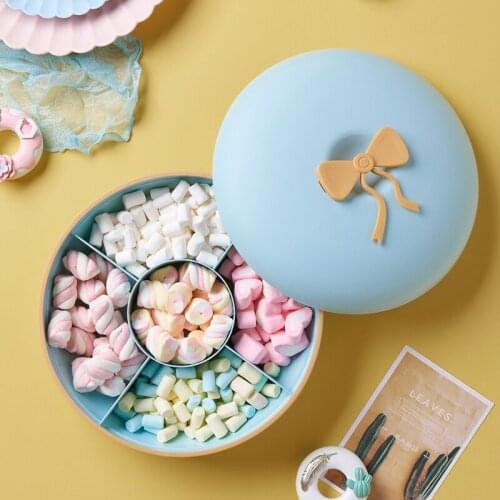 Flower Shape Candy Box Fruit Nuts Tray Bowl Snacks Storage Container