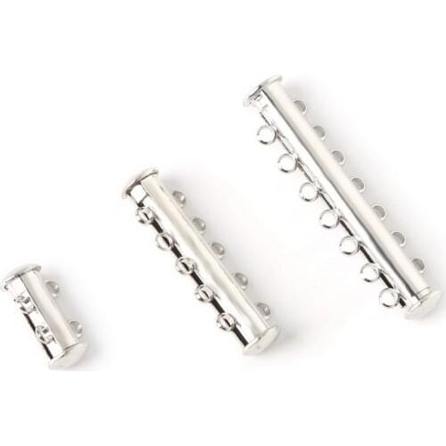 Hot Sale 5pcs Strong Magnetic Clasps For Necklace Bracelet Chain Rhodium Plated Buckle Hook