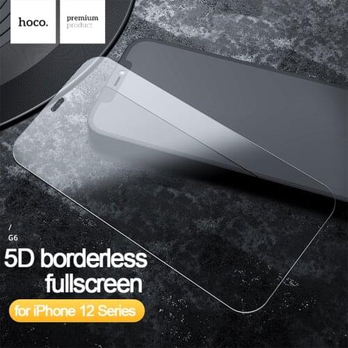 HOCO 5D borderless full screen Protector for Apple iPhone 12 Pro Max tempered glass protective film for iPhone 12 12 mini
