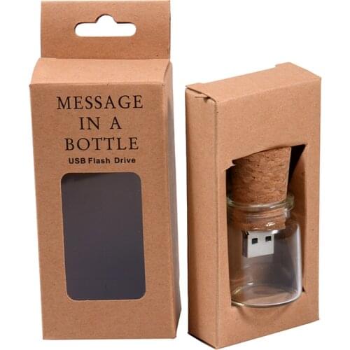 Free Custom LOGO Drifting Bottle USB 3.0 Flash Drive 4GB 8GB 16GB 32GB 64GB 128GB Creativity Pen Drives High Speed Memory Stick