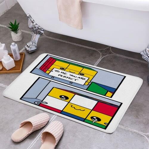 Perfect Cube 3D Print Doormats Rectangle Non-Slip DoorMat Bedroom Kitchen Entrance Print Door rugs Dropshipping