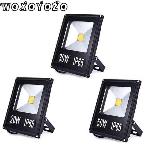 Hot Sale10W 20W 30W 50W COB Floodlight Lighting LED Flood Light outdoor IP65 AC85-265V Waterproof LED Spotlight Refletor Garden