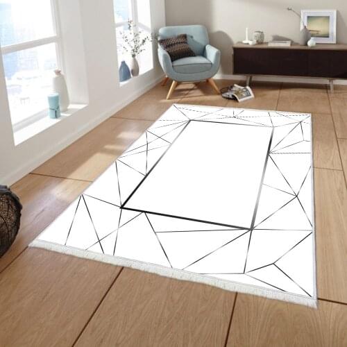 MS178 Decorative Carpet Non-Slip Base Rug Fabric Kitchen Livingroom Accessory Modern Original bedroom decor living room home