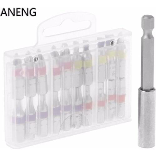 ANENG 20 Pcs Torx Flat Hex Screwdriver Bit Set PH Head Color Coded with Magnetic Holder