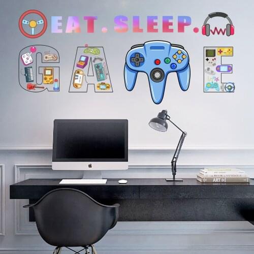 Classic Game Cartoon Wall Stickers for Baby Room Door Decoration Stickers Child Room Decor Waterproof Vinyl Hd Wall Decal Kawaii