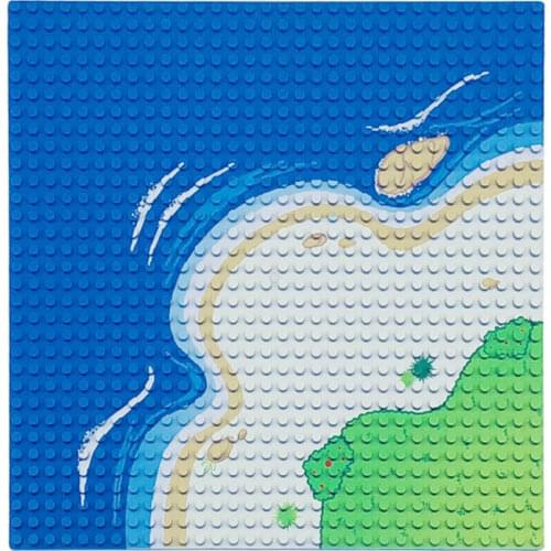 Single sales Baseplate 32*32 small base plate Building Blocks Components Ocean Floor Toys & Hobbies Childrens Gift kids Toy Kit