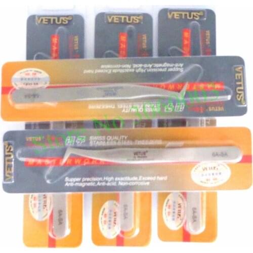 Eyelash Extension Tweezers VETUS 6A-SA Especially for 3D 6D Volume Lashes