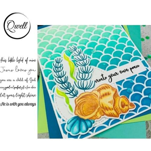 QWELL He Is With You Always Clear Transparent Stamps For Craft Paper Cards DIY Scrapbooking Making Template 2020 Hot Sale