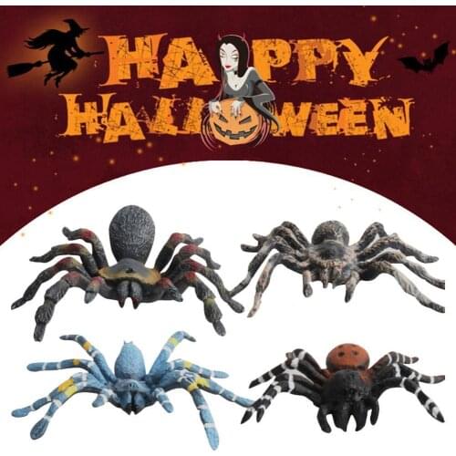 Realistic Spider Insect Model Simulation Wild Insect Animal Big Spider Tricky Toys Halloween Scary Prop For Children Adults