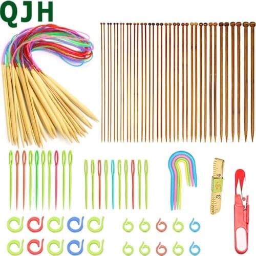 Knitting Needles Crochet Set Knitting Needle Set DIY Needle Art Craft Scissors Stitch Marker Sewing Tools Yarn knitting tools