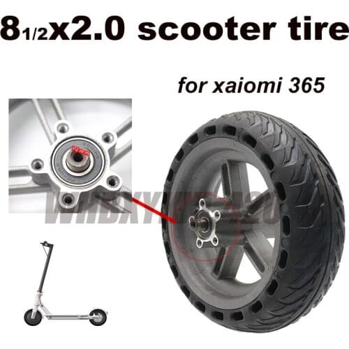 8 1 / 2x2 Fixed Wheel 8.5 x2 Honeycomb Solid Tire with Rim for Xiaomi Mijia M365 Electric Scooter