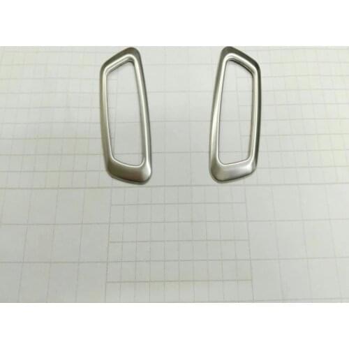 2pcs Stainless Steel Rear Tail Gate Trunk Reading Light Lamp Cover Trim Frame Sticker For Mercedes GLC Class Benz X253 2015 2016