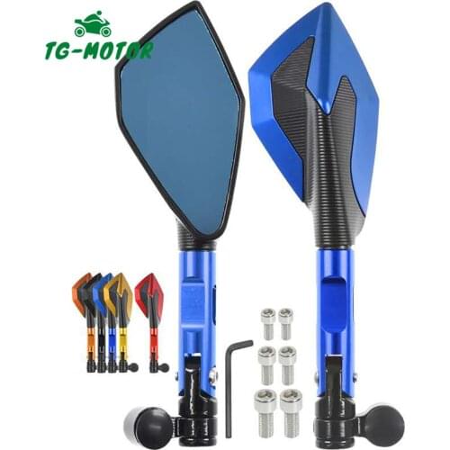 TG-Motor Universal Motorcycle mirror CNC side Rearview For kawasaki Z900 Z1000 Z800 Z750 Z650 Z300 Z250 Z125 Ninja 400 250 300