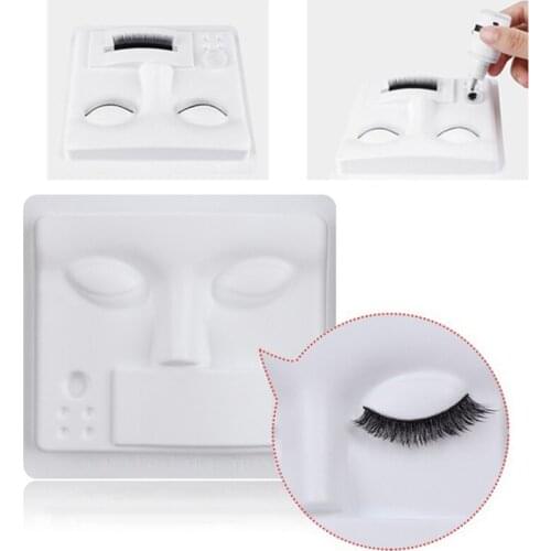 Training False Eyelashe Handmade Practice Silicone Mannequin Model Head Beginner Training Set Practicing Eyelash Extension Tools