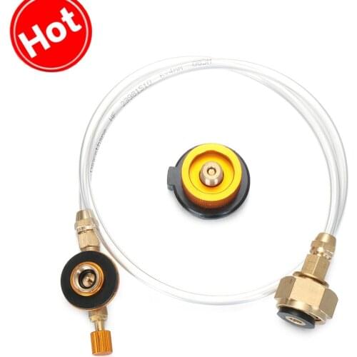 Outdoor Gas Stove Camping Stove Propane Refill Adapter Burner Flat Cylinder Tank Coupler Bottle Adapter Save