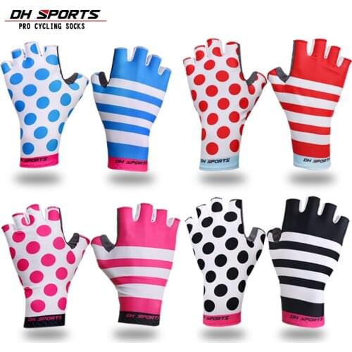 DH SPORTS New Men Women Anti Slip Gel Pad Bicycle Short Half Finger Cycling Gloves Breathable Outdoor Sports MTB Bikes Gloves